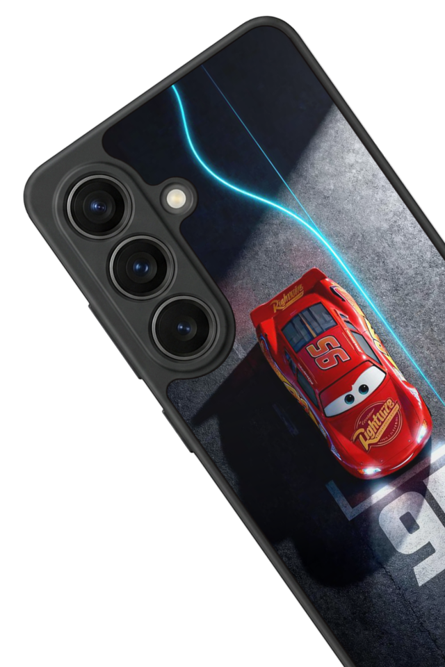 Samsung Galaxy S26 Uyumlu Şimsek McQueen Tasarımlı Glossy Premium Kılıf