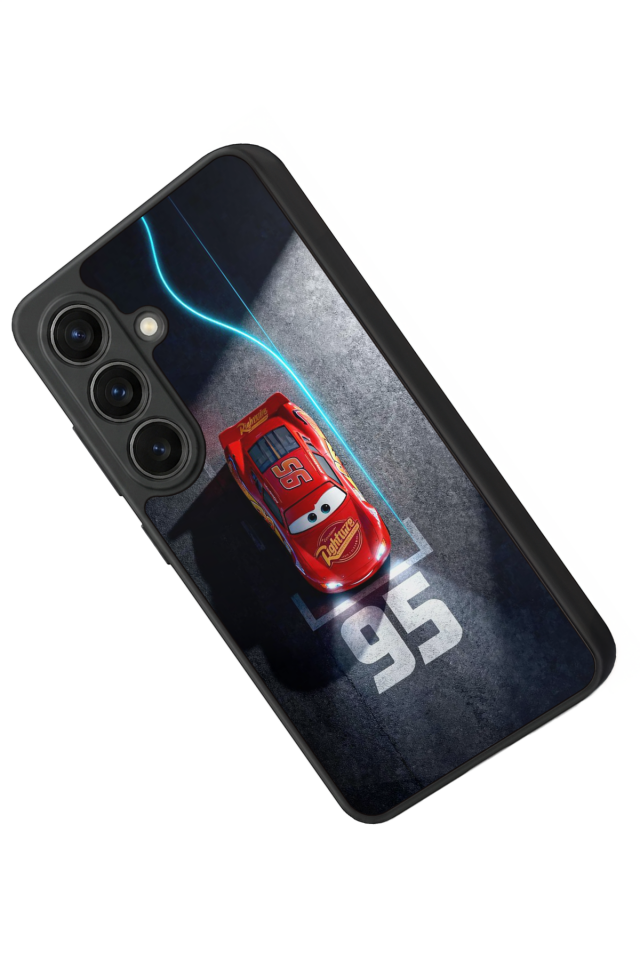Samsung Galaxy S26 Uyumlu Şimsek McQueen Tasarımlı Glossy Premium Kılıf