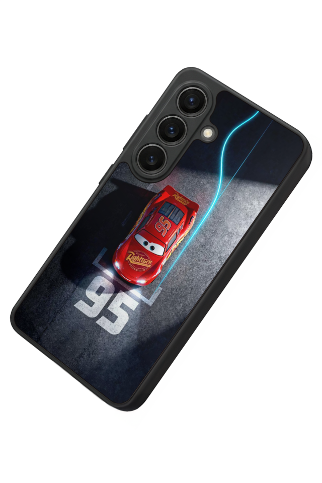 Samsung Galaxy S26 Uyumlu Şimsek McQueen Tasarımlı Glossy Premium Kılıf