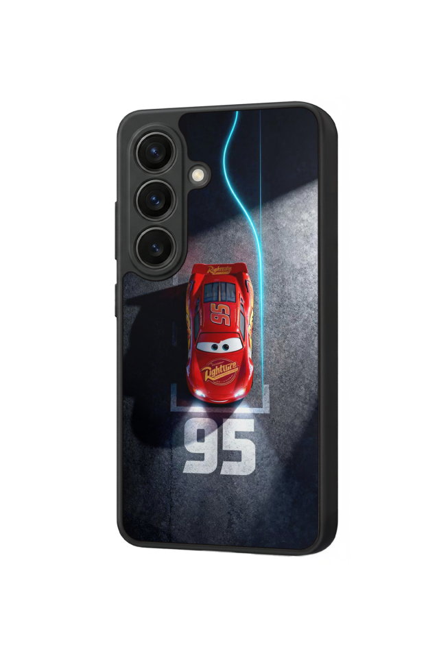 Samsung Galaxy S26 Uyumlu Şimsek McQueen Tasarımlı Glossy Premium Kılıf