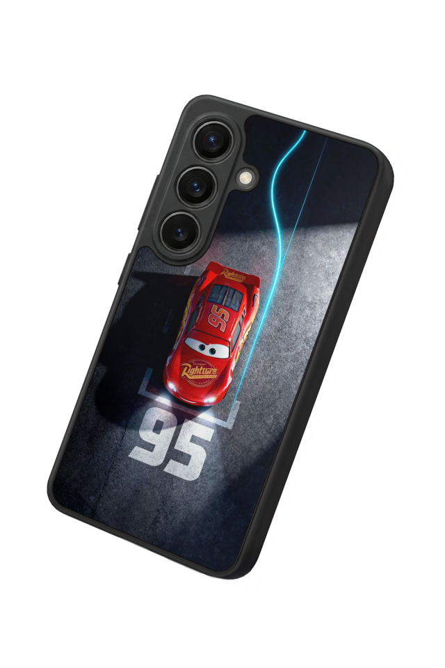 Samsung Galaxy S26 Uyumlu Şimsek McQueen Tasarımlı Glossy Premium Kılıf