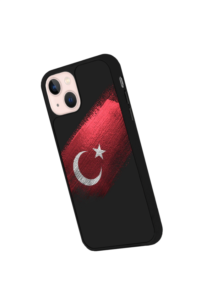 iPhone 15 Uyumlu Türk Bayragi Tasarımlı Glossy Premium Kılıf