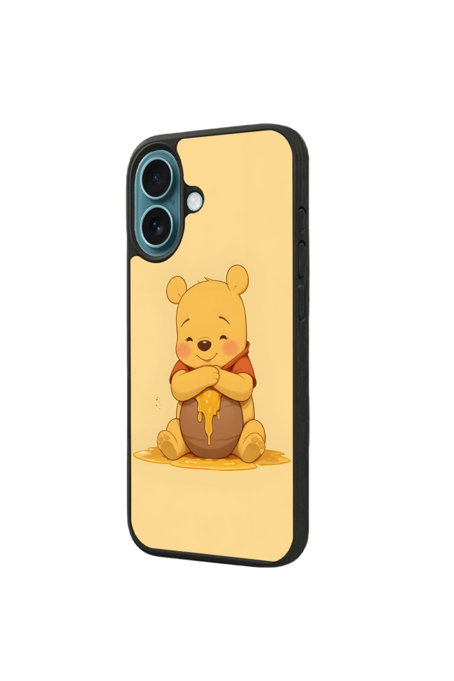 iPhone 16 Uyumlu Winnie Tasarımlı Glossy Premium Kılıf