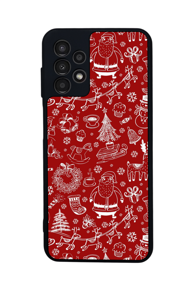 Samsung Galaxy A23 Uyumlu Yilbasi Christmas Tasarımlı Glossy Premium Kılıf