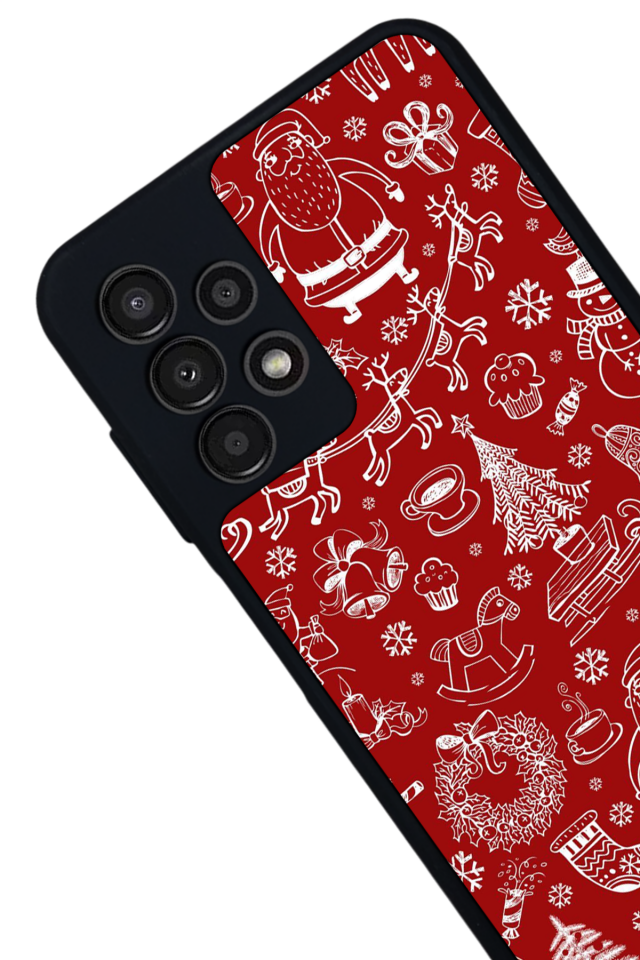 Samsung Galaxy A23 Uyumlu Yilbasi Christmas Tasarımlı Glossy Premium Kılıf