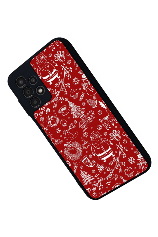 Samsung Galaxy A23 Uyumlu Yilbasi Christmas Tasarımlı Glossy Premium Kılıf