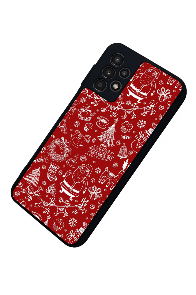 Samsung Galaxy A23 Uyumlu Yilbasi Christmas Tasarımlı Glossy Premium Kılıf