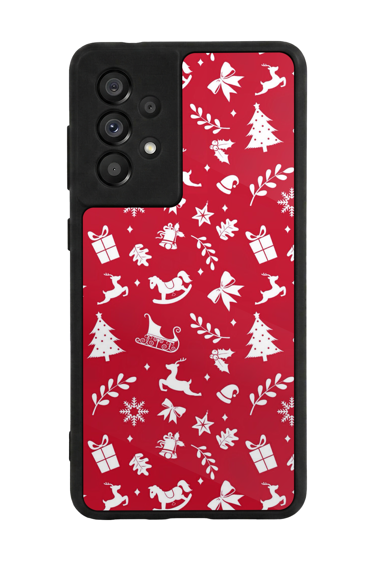 Samsung Galaxy A73 Uyumlu Yilbasi Christmas Tasarımlı Glossy Premium Kılıf