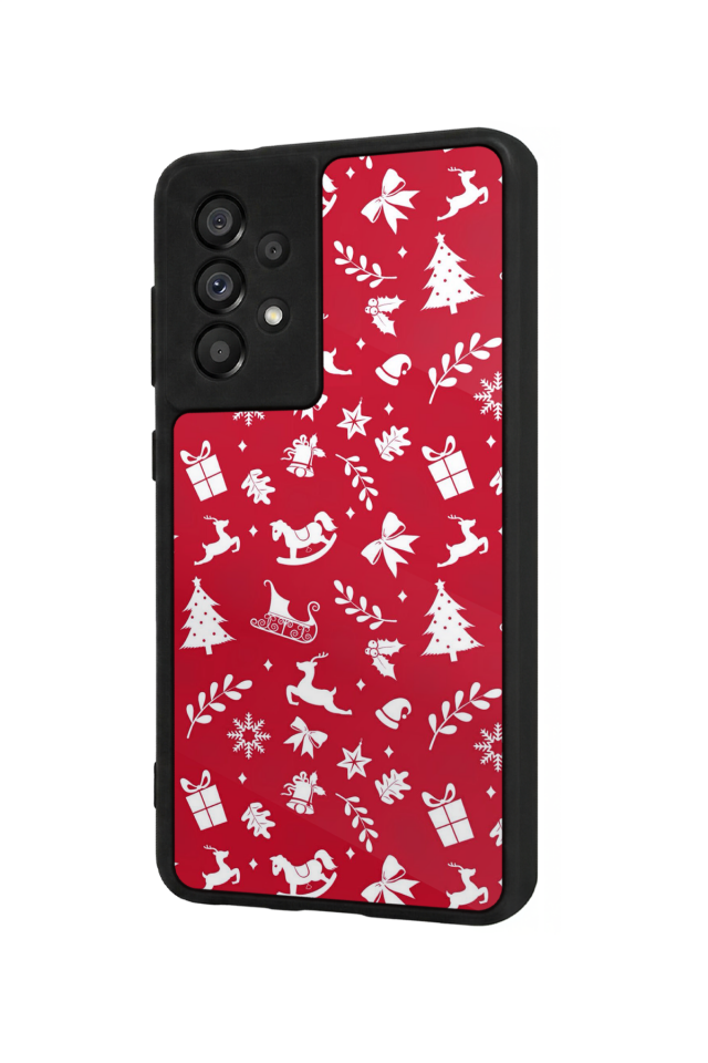 Samsung Galaxy A73 Uyumlu Yilbasi Christmas Tasarımlı Glossy Premium Kılıf