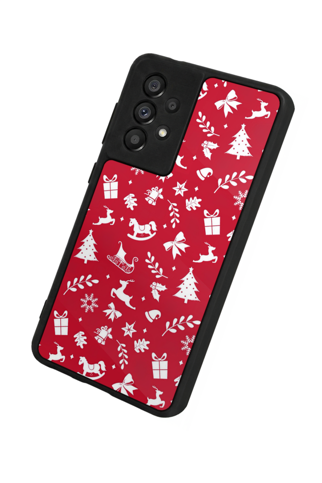 Samsung Galaxy A73 Uyumlu Yilbasi Christmas Tasarımlı Glossy Premium Kılıf