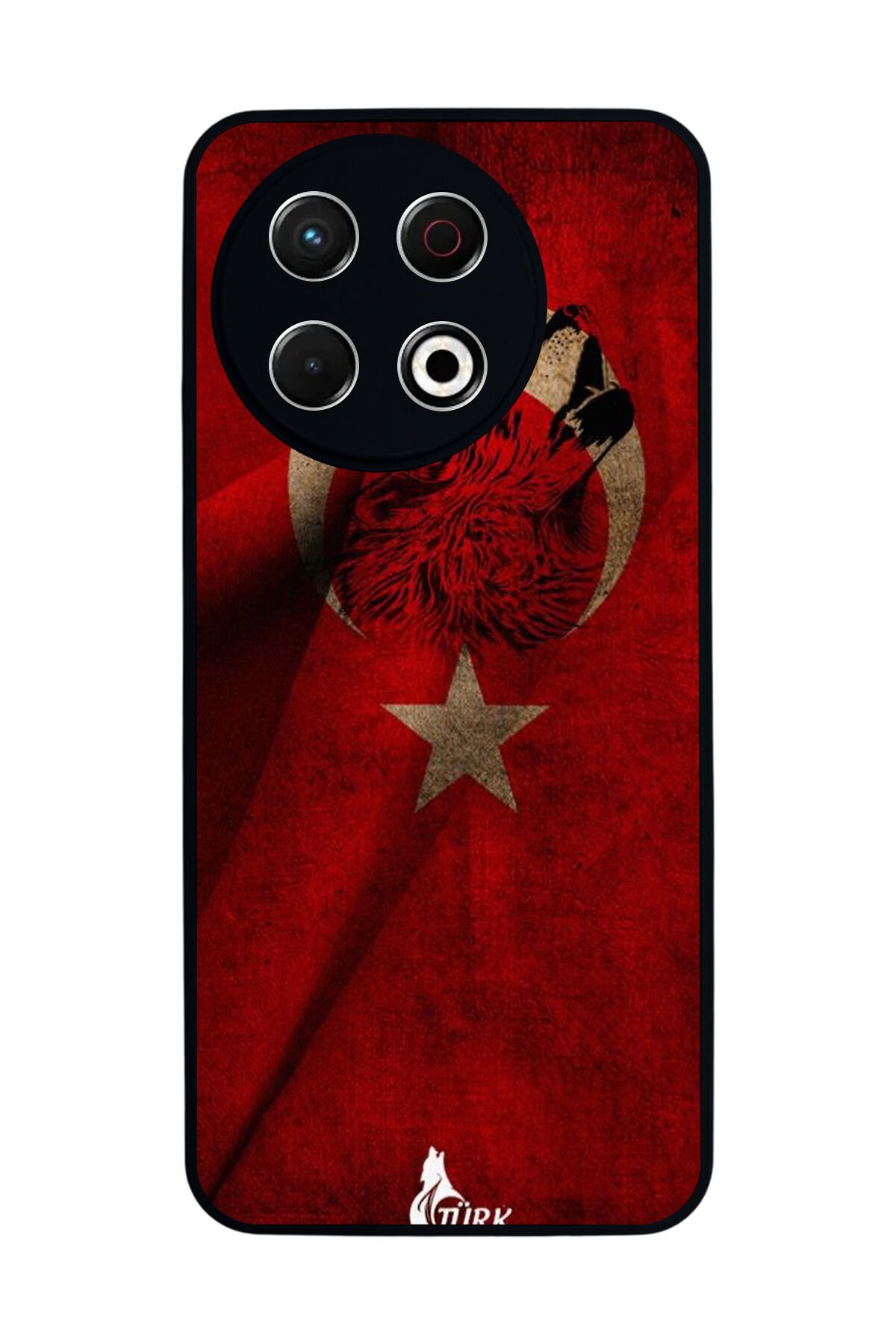 Tecno Spark 30 Pro Uyumlu Türk Bayragi Tasarımlı Glossy Premium Kılıf