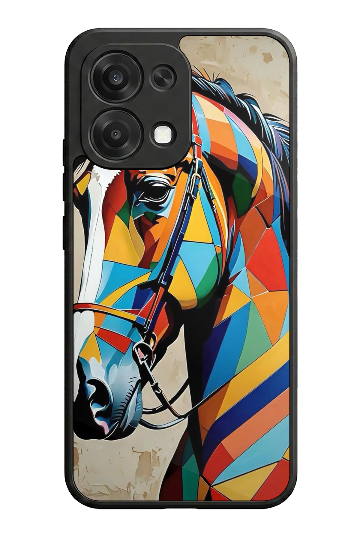 Oppo A6 Pro Uyumlu At Horse Tasarımlı Glossy Premium Kılıf