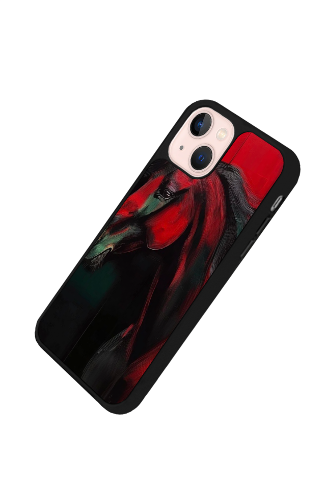 iPhone 13 Mini Uyumlu At Horse Tasarımlı Glossy Premium Kılıf