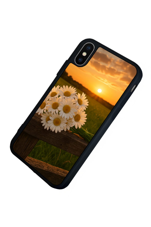 iPhone XS Max Uyumlu Cicek Tasarımlı Glossy Premium Kılıf