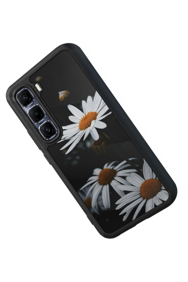 Infinix Hot 60 Pro Plus Uyumlu Cicek Tasarımlı Glossy Premium Kılıf