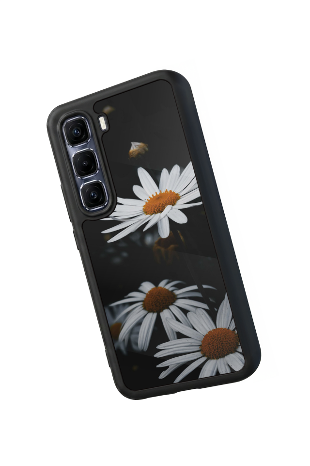 Infinix Hot 60 Pro Plus Uyumlu Cicek Tasarımlı Glossy Premium Kılıf