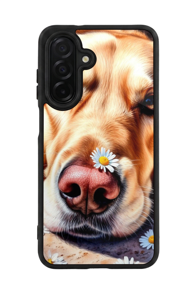 Samsung Galaxy A36 Uyumlu Golden Kopek Tasarımlı Glossy Premium Kılıf