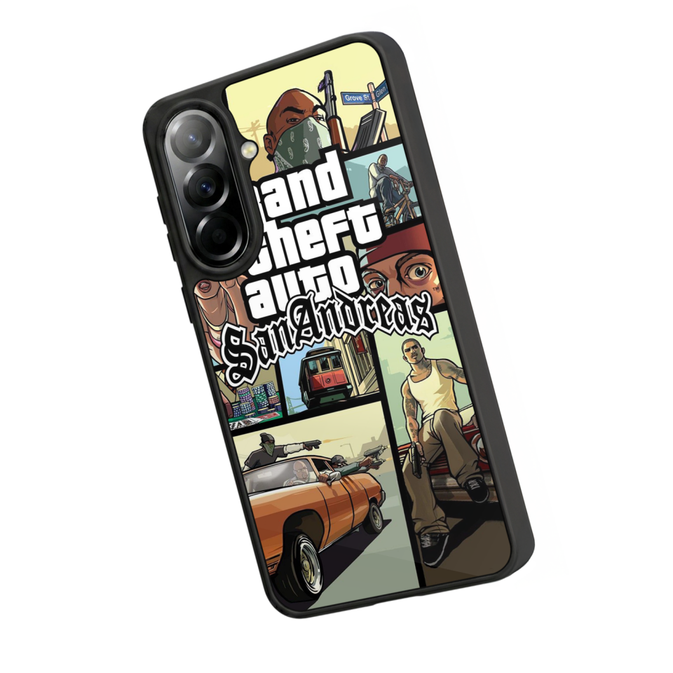 Samsung Galaxy A37 Uyumlu GTA Tasarımlı Glossy Premium Kılıf