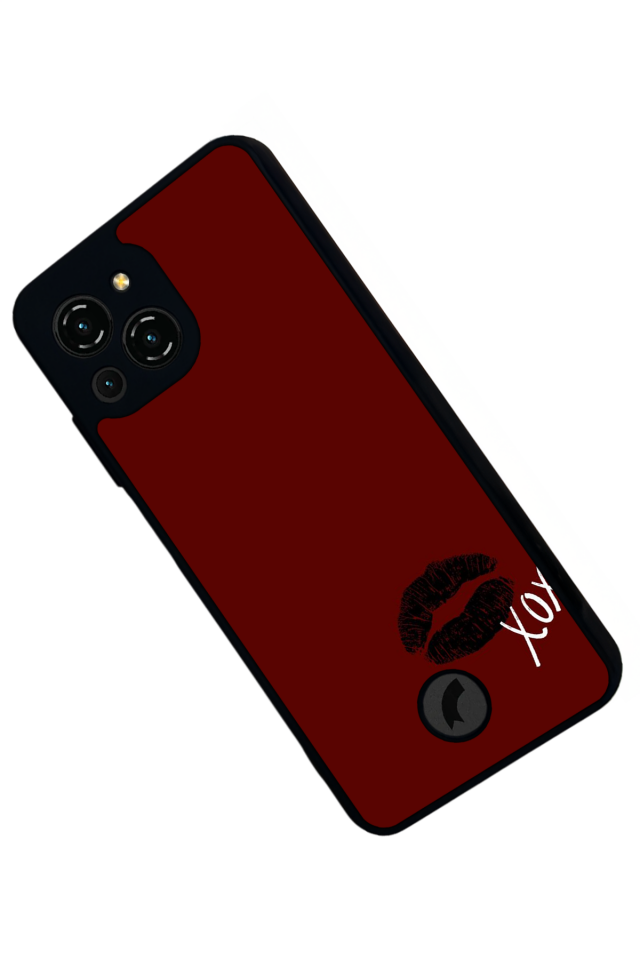 Reeder S23 Pro Max Uyumlu Kalp Love Tasarımlı Glossy Premium Kılıf