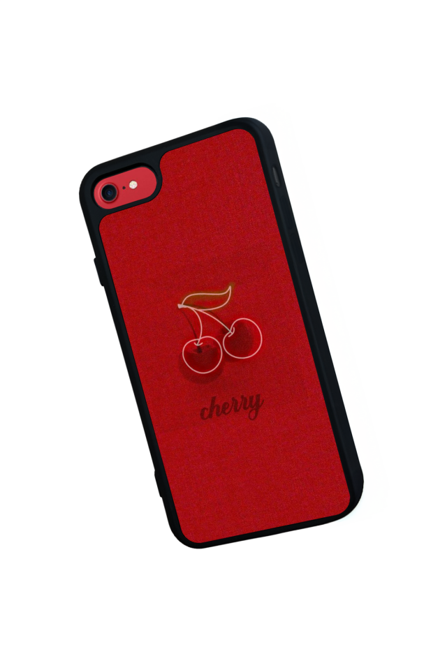 iPhone SE Uyumlu Kiraz Tasarımlı Glossy Premium Kılıf