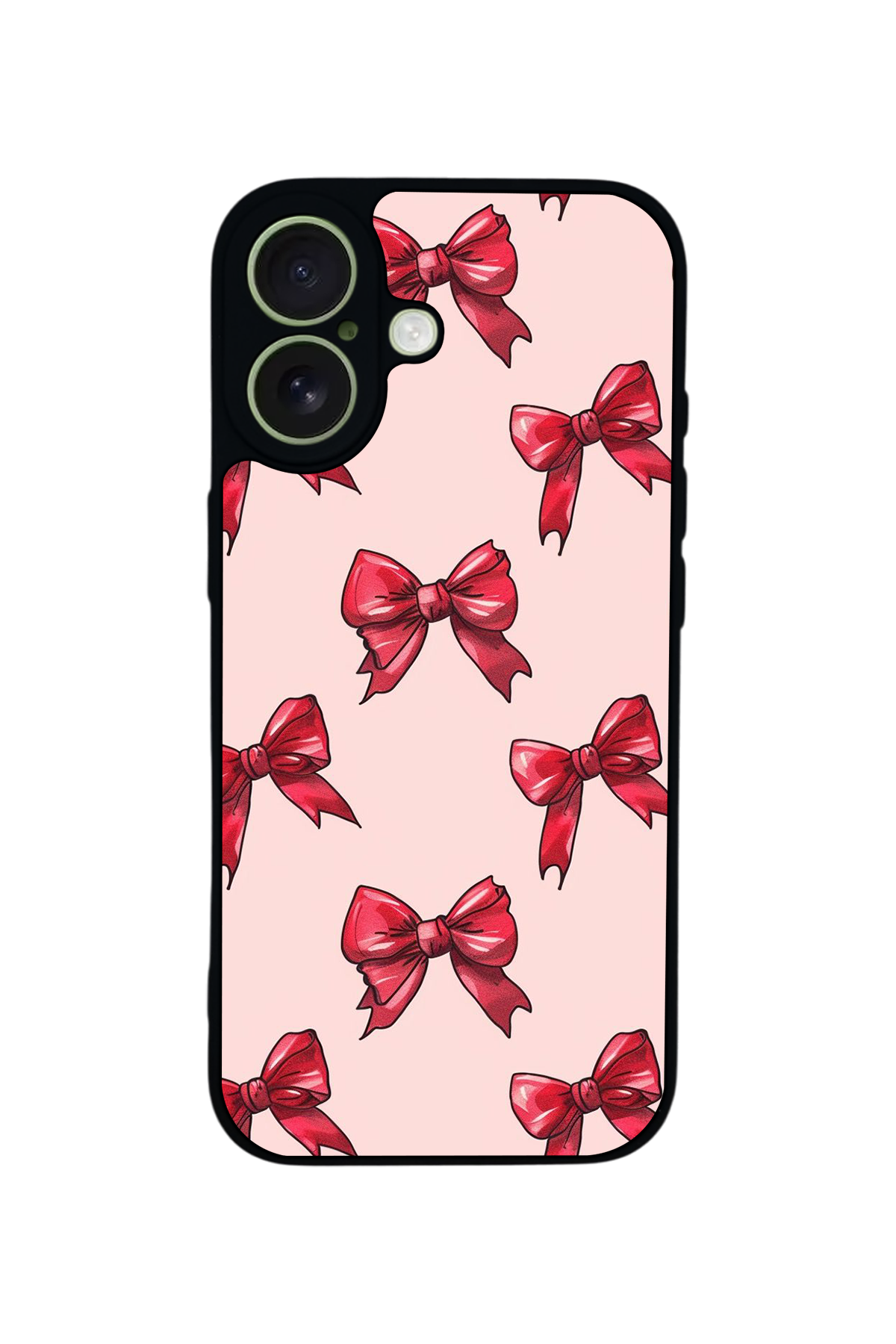 iPhone 17 Uyumlu Kurdele Tasarımlı Glossy Premium Kılıf