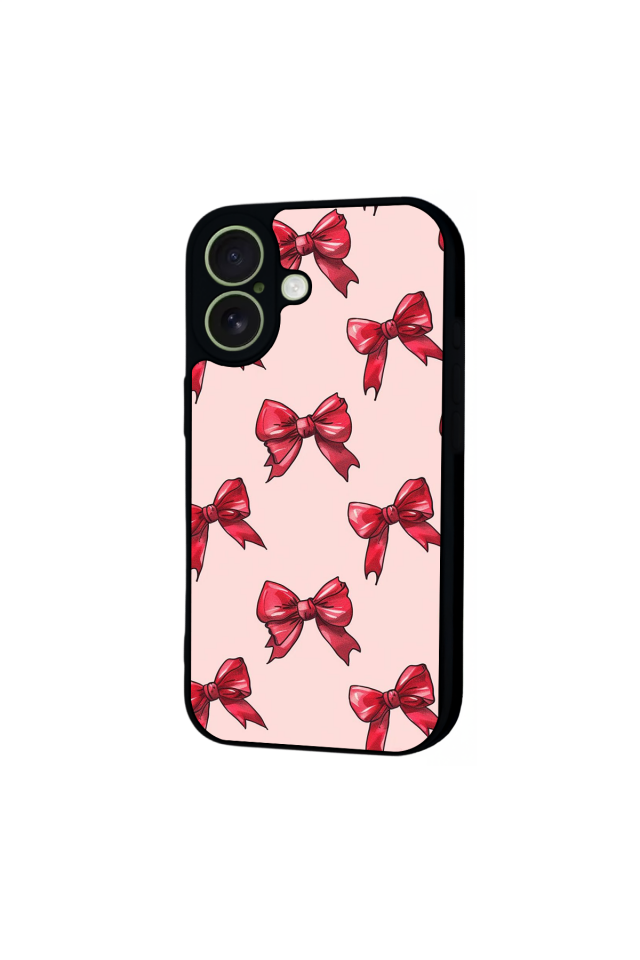iPhone 17 Uyumlu Kurdele Tasarımlı Glossy Premium Kılıf