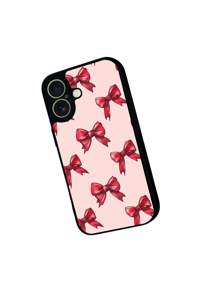 iPhone 17 Uyumlu Kurdele Tasarımlı Glossy Premium Kılıf