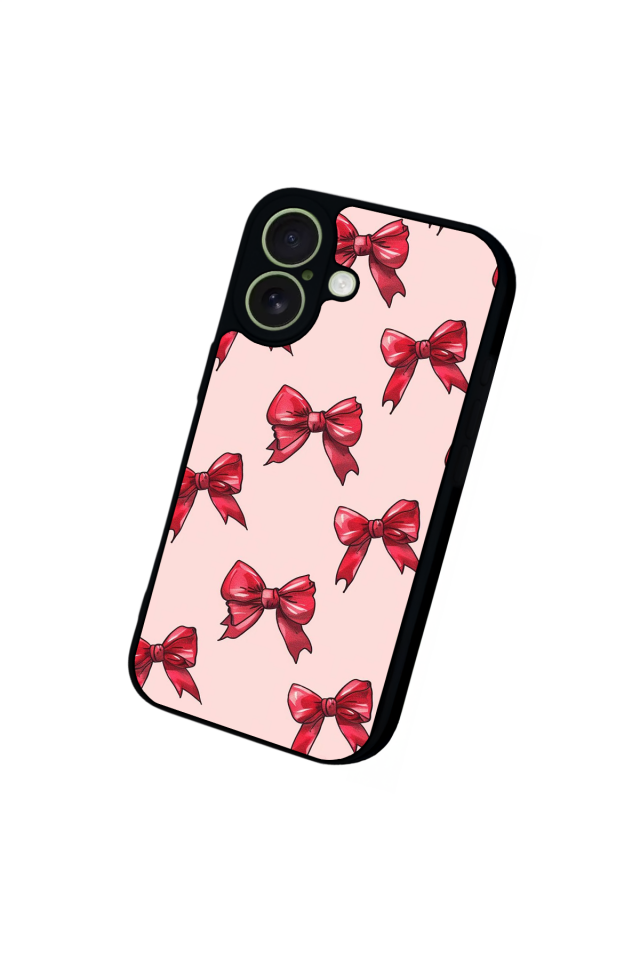 iPhone 17 Uyumlu Kurdele Tasarımlı Glossy Premium Kılıf