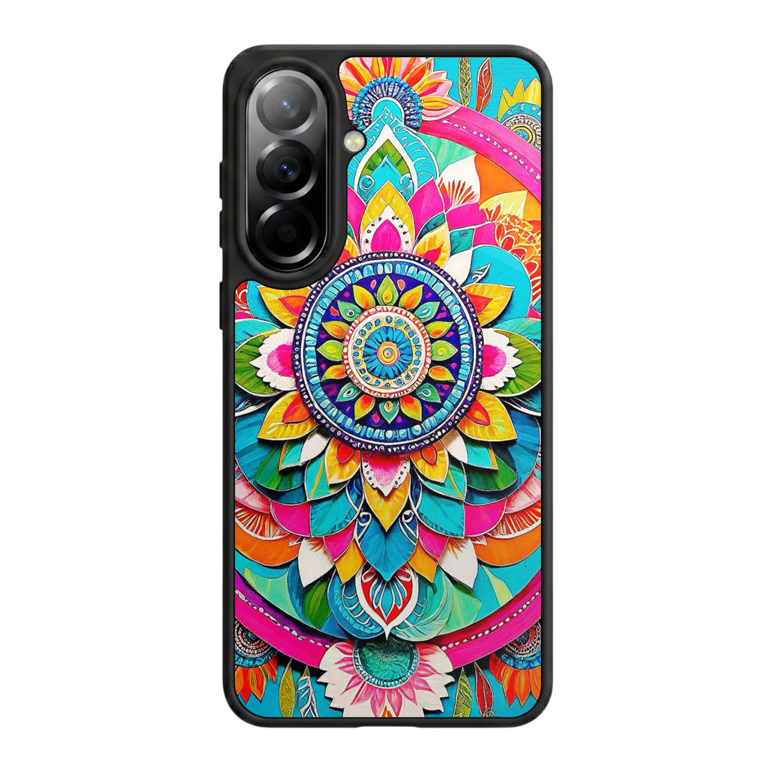 Samsung Galaxy A37 Uyumlu Mandala Tasarımlı Glossy Premium Kılıf