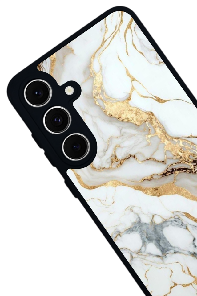 Samsung Galaxy A16 Uyumlu Mermer Marble Tasarımlı Glossy Premium Kılıf