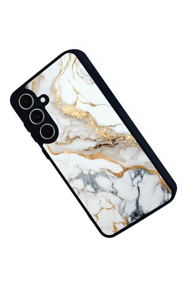 Samsung Galaxy A16 Uyumlu Mermer Marble Tasarımlı Glossy Premium Kılıf