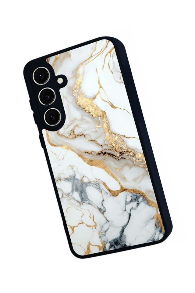 Samsung Galaxy A16 Uyumlu Mermer Marble Tasarımlı Glossy Premium Kılıf