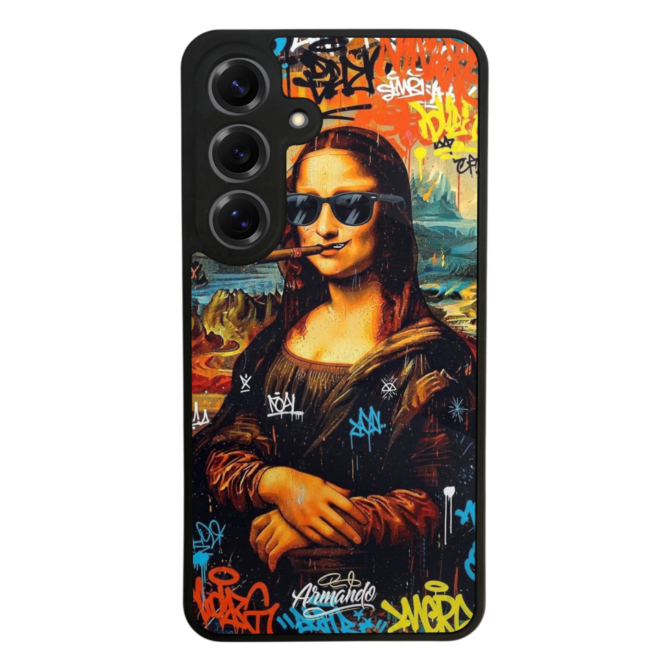 Samsung Galaxy S25 Uyumlu Monalisa Tasarımlı Glossy Premium Kılıf