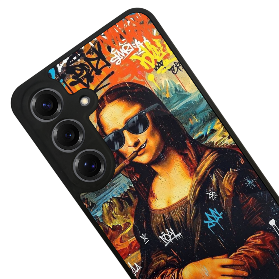 Samsung Galaxy S25 Uyumlu Monalisa Tasarımlı Glossy Premium Kılıf