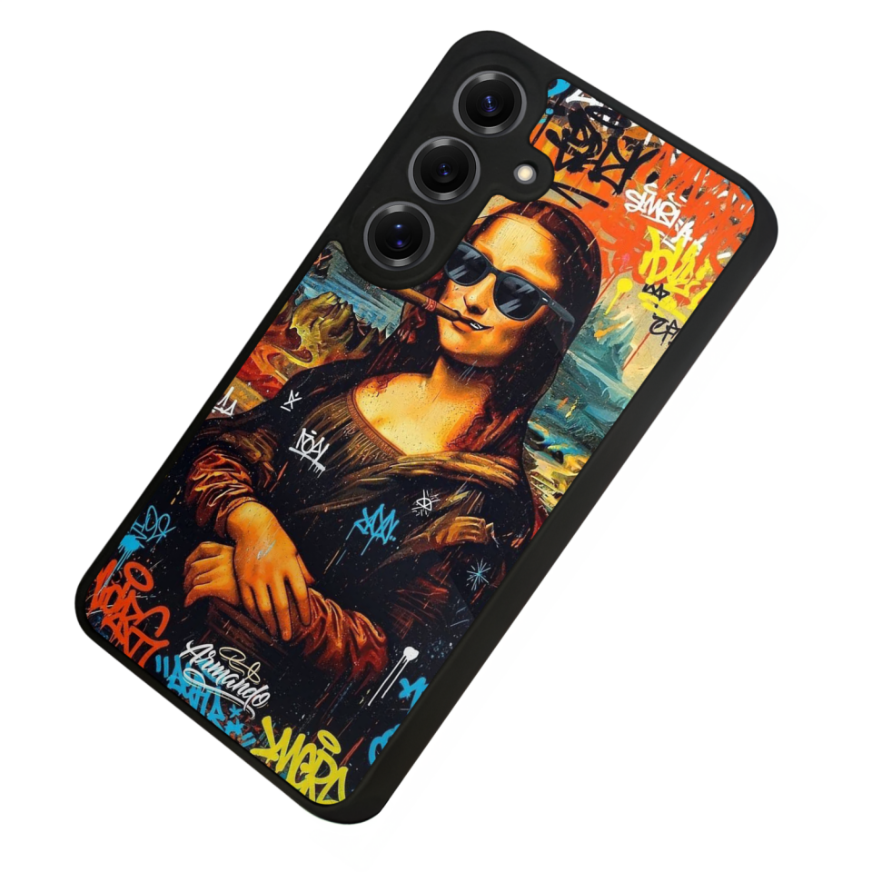 Samsung Galaxy S25 Uyumlu Monalisa Tasarımlı Glossy Premium Kılıf