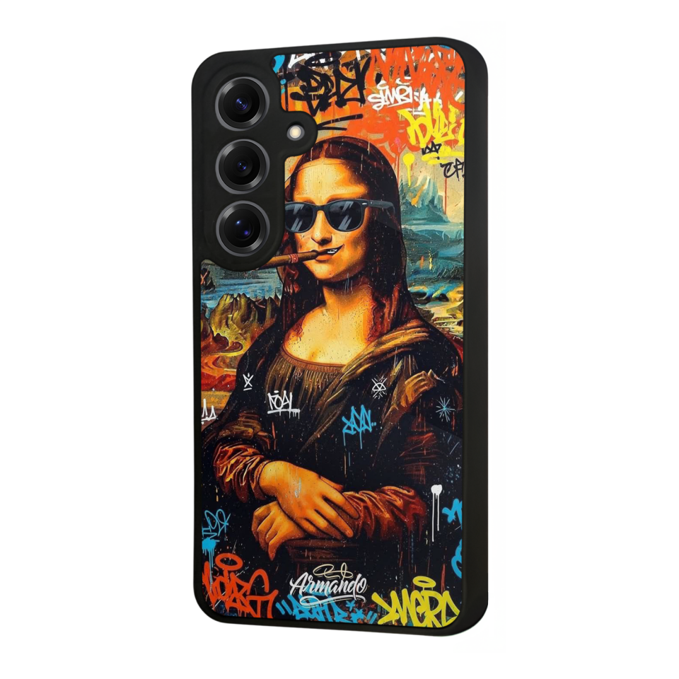 Samsung Galaxy S25 Uyumlu Monalisa Tasarımlı Glossy Premium Kılıf