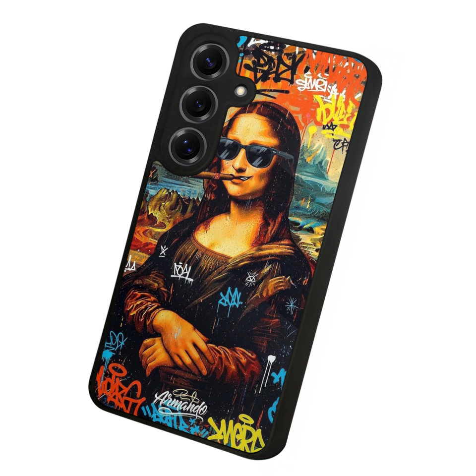 Samsung Galaxy S25 Uyumlu Monalisa Tasarımlı Glossy Premium Kılıf