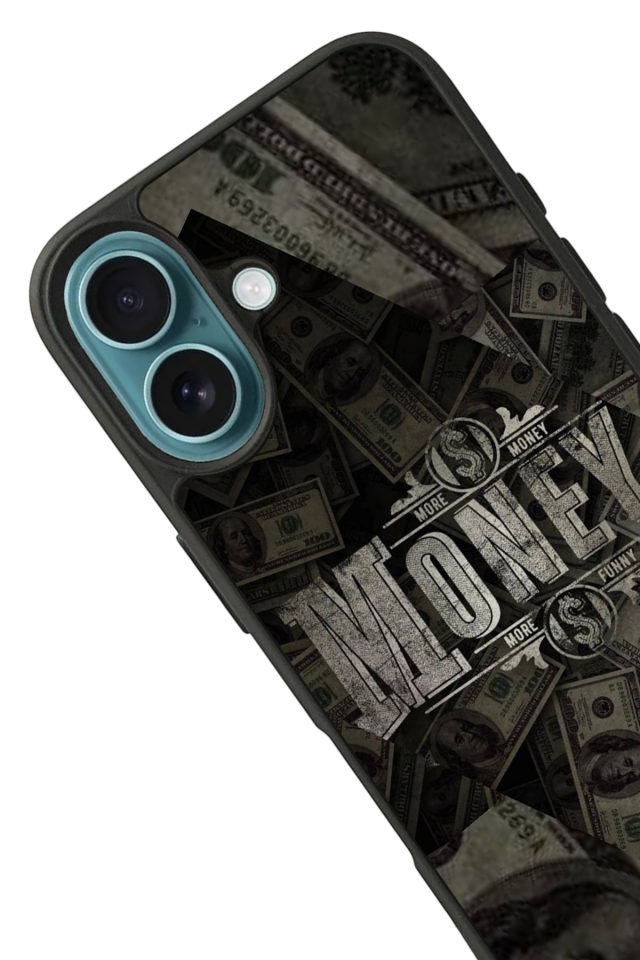 iPhone 16 Plus Uyumlu Money Para Tasarımlı Glossy Premium Kılıf