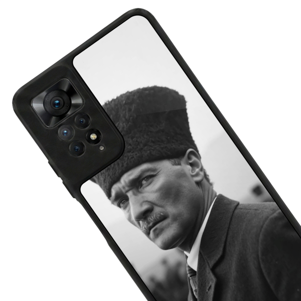Xiaomi Redmi Note 11 Pro Uyumlu Mustafa Kemal Ataturk Tasarımlı Glossy Premium Kılıf
