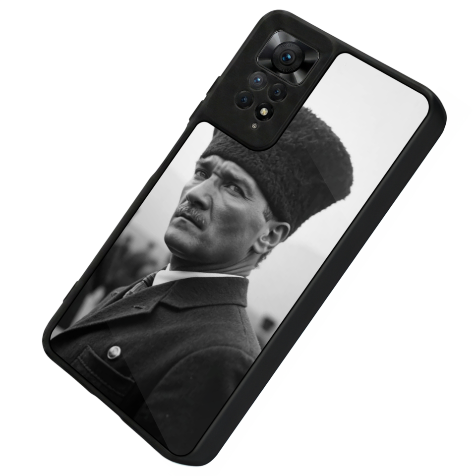 Xiaomi Redmi Note 11 Pro Uyumlu Mustafa Kemal Ataturk Tasarımlı Glossy Premium Kılıf