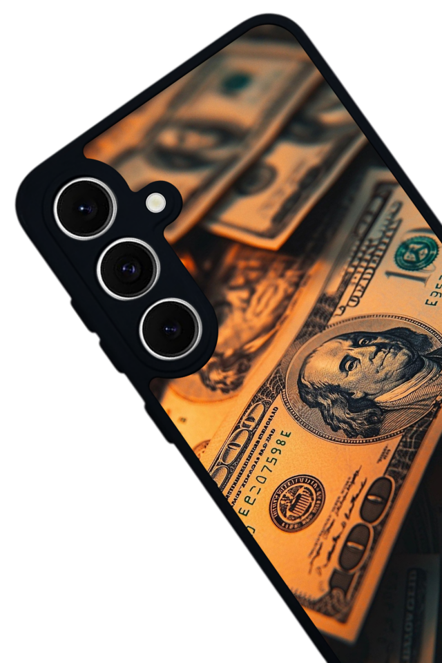 Samsung Galaxy S24 FE Uyumlu Para Tasarımlı Glossy Premium Kılıf
