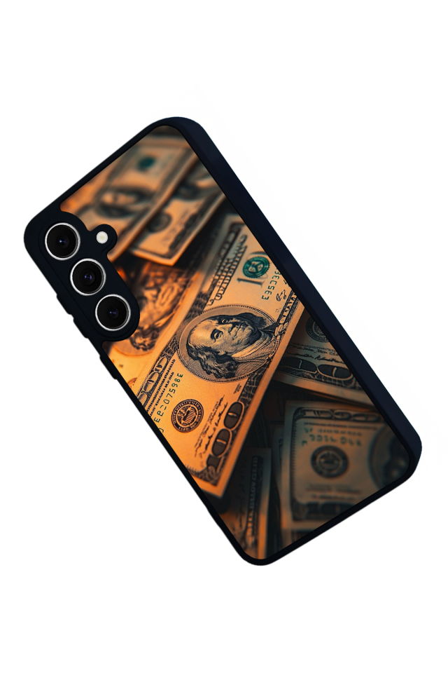 Samsung Galaxy S24 FE Uyumlu Para Tasarımlı Glossy Premium Kılıf