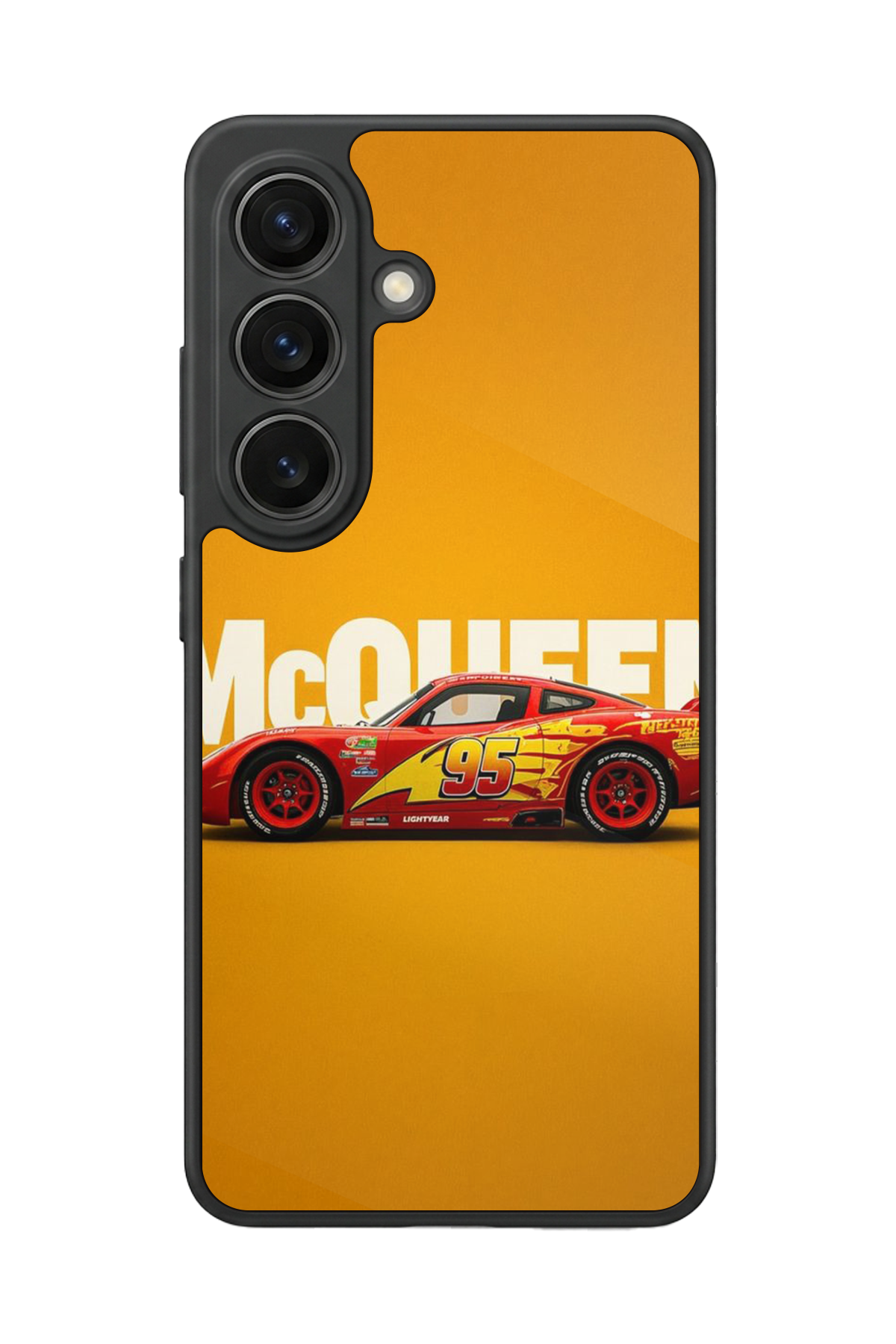 Samsung Galaxy S26 Uyumlu Şimsek McQueen Tasarımlı Glossy Premium Kılıf