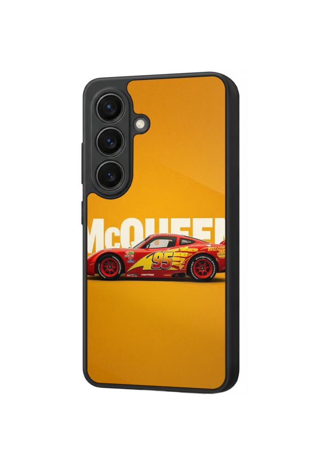Samsung Galaxy S26 Uyumlu Şimsek McQueen Tasarımlı Glossy Premium Kılıf