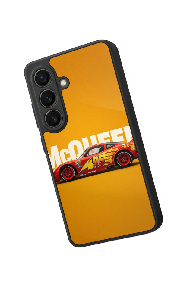 Samsung Galaxy S26 Uyumlu Şimsek McQueen Tasarımlı Glossy Premium Kılıf