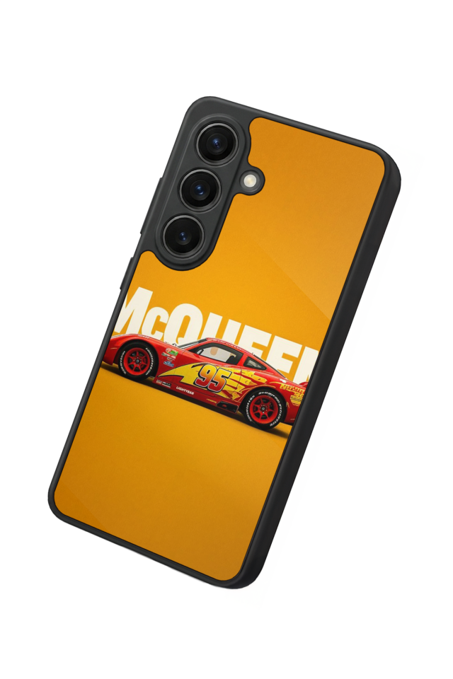 Samsung Galaxy S26 Uyumlu Şimsek McQueen Tasarımlı Glossy Premium Kılıf