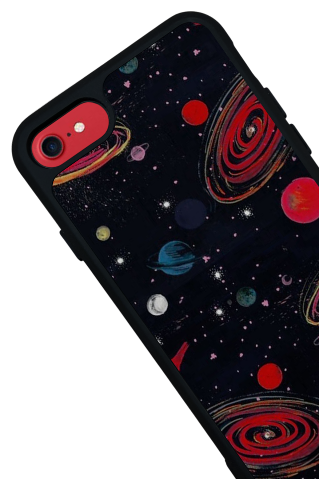 iPhone 7 Uyumlu Uzay Tasarımlı Glossy Premium Kılıf