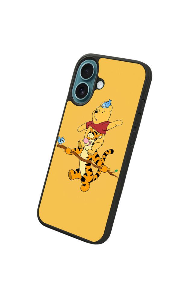 iPhone 16 Uyumlu Winnie Tasarımlı Glossy Premium Kılıf