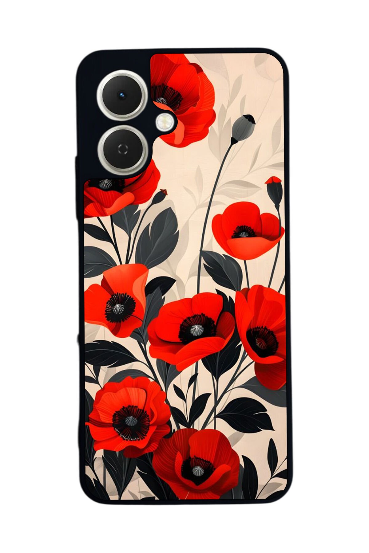 Tecno Spark GO 2 Uyumlu Floral Tasarımlı Glossy Premium Kılıf