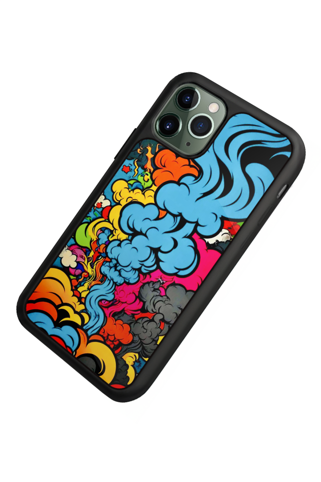 iPhone 11 Pro Uyumlu Abstract Tasarımlı Glossy Premium Kılıf